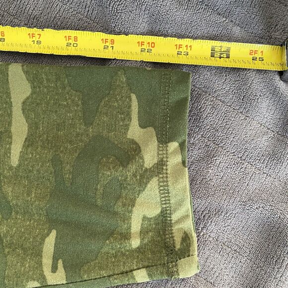 EUC Dream pajama Set White Grn Camo LOVE Btms Elastic Waist Pckts Sz XL - Picture 14 of 16